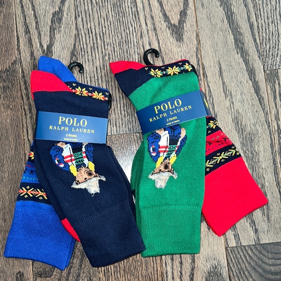 Polo Ralph Lauren Other - 🧦- New with Tags - Bundle of Two Polo Ralph Lauren 2 Pack Polo Bear Socks